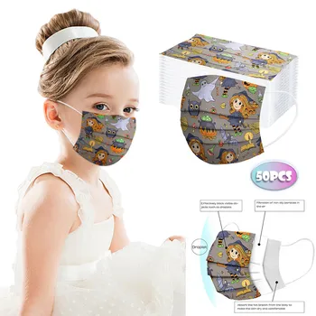 Kids Mask With Filter Halloween Disposable Mask for Face Mouth 3 Ply Non-woven Cute Print Masks Elastic Earloop Mascarillad
Kids Mask With Filter Halloween Disposable Mask for Face Mouth 3 Ply Non-woven Cute Print Masks Elastic Earloop Mascarillad