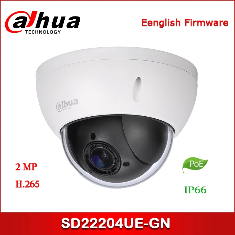Dahua IP camera SD22204UE-GN 2MP 4x Starlight PTZ Network Camera Support PoE IK10
Dahua IP camera SD22204UE-GN 2MP 4x Starlight PTZ Network Camera Support PoE IK10