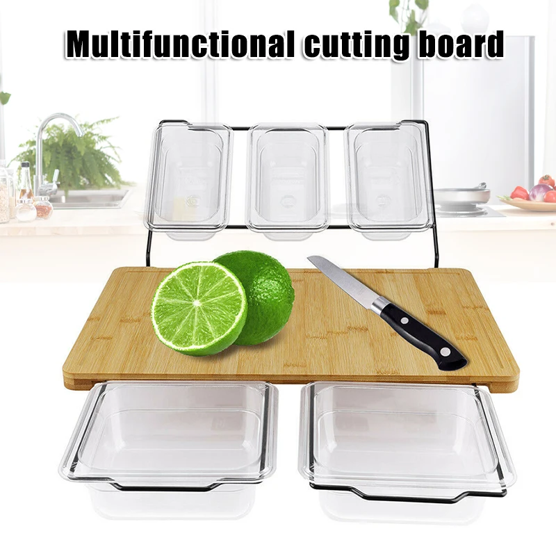 New product Multifunction Bamboo Cutting Board Kitchen Tool with Detachable Storage Box J8 #3
New product Multifunction Bamboo Cutting Board Kitchen Tool with Detachable Storage Box J8 #3