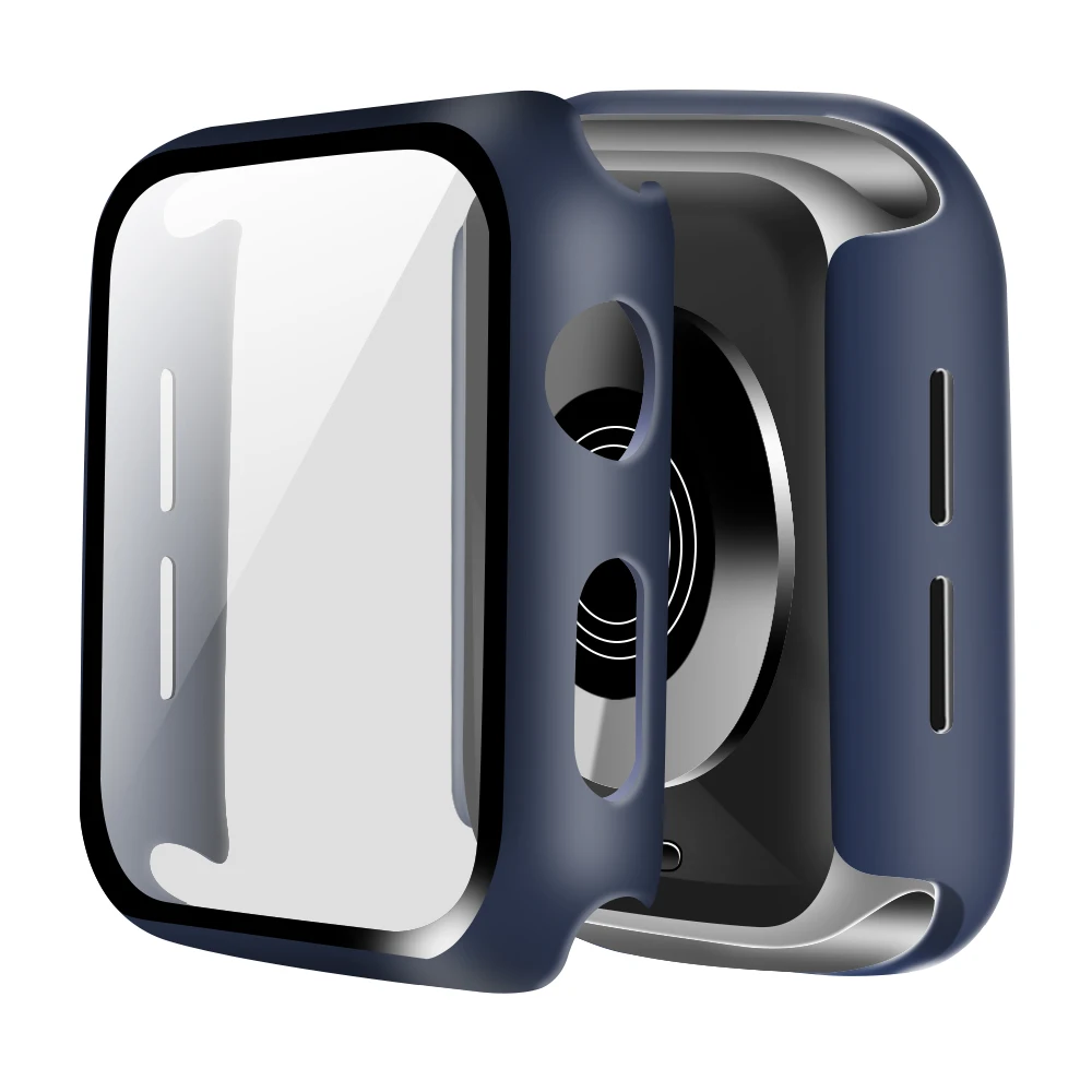 360 full Screen protector Bumper Frame matte hard Case for Apple watch series 5 4 3 2 1 cover Tempered glass film for iwatch
360 full Screen protector Bumper Frame matte hard Case for Apple watch series 5 4 3 2 1 cover Tempered glass film for iwatch