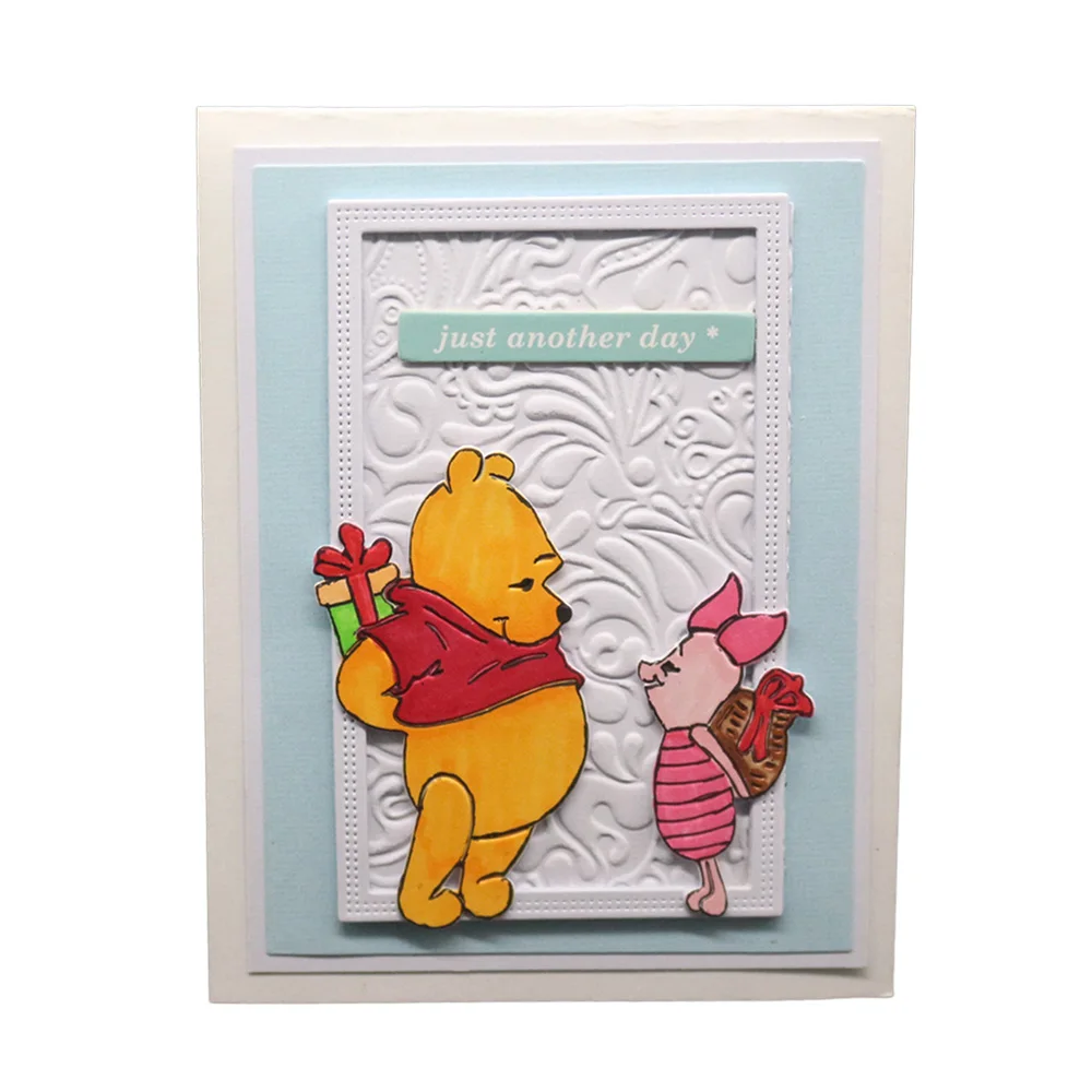 New Creative Cartoon / Bear And Pig Embossing Cutting Mold Tool Template Mold Card Making Scrapbook Album Paper Card Decoration
New Creative Cartoon / Bear And Pig Embossing Cutting Mold Tool Template Mold Card Making Scrapbook Album Paper Card Decoration