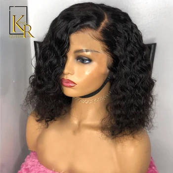 150% Water Wave Curly Bob Wig 4x4 Lace Front Human Hair Wig Pre Plucked Brazilian Remy Hair Natural Black Color For Women VSBOB
150% Water Wave Curly Bob Wig 4x4 Lace Front Human Hair Wig Pre Plucked Brazilian Remy Hair Natural Black Color For Women VSBOB