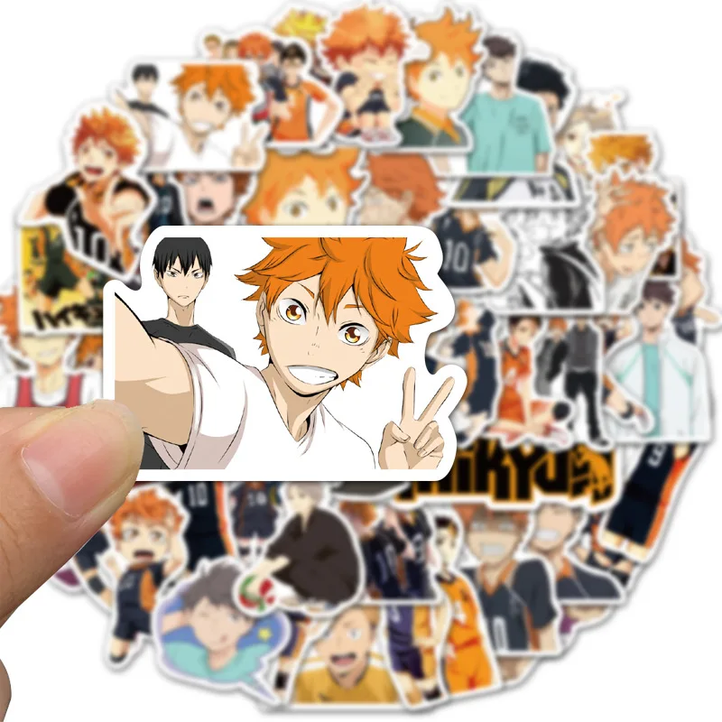 50Pcs/Set Haikyuu!! Stickers Japanese Anime Sticker Volleyball for Decal on Guitar Suitcase Laptop Phone Fridge Motorcycle Car
50Pcs/Set Haikyuu!! Stickers Japanese Anime Sticker Volleyball for Decal on Guitar Suitcase Laptop Phone Fridge Motorcycle Car