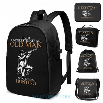Graphic print Never Underestimate An Old Man Huntings USB Charge Backpack men School bags Women bag Travel laptop bag 
Graphic print Never Underestimate An Old Man Huntings USB Charge Backpack men School bags Women bag Travel laptop bag
