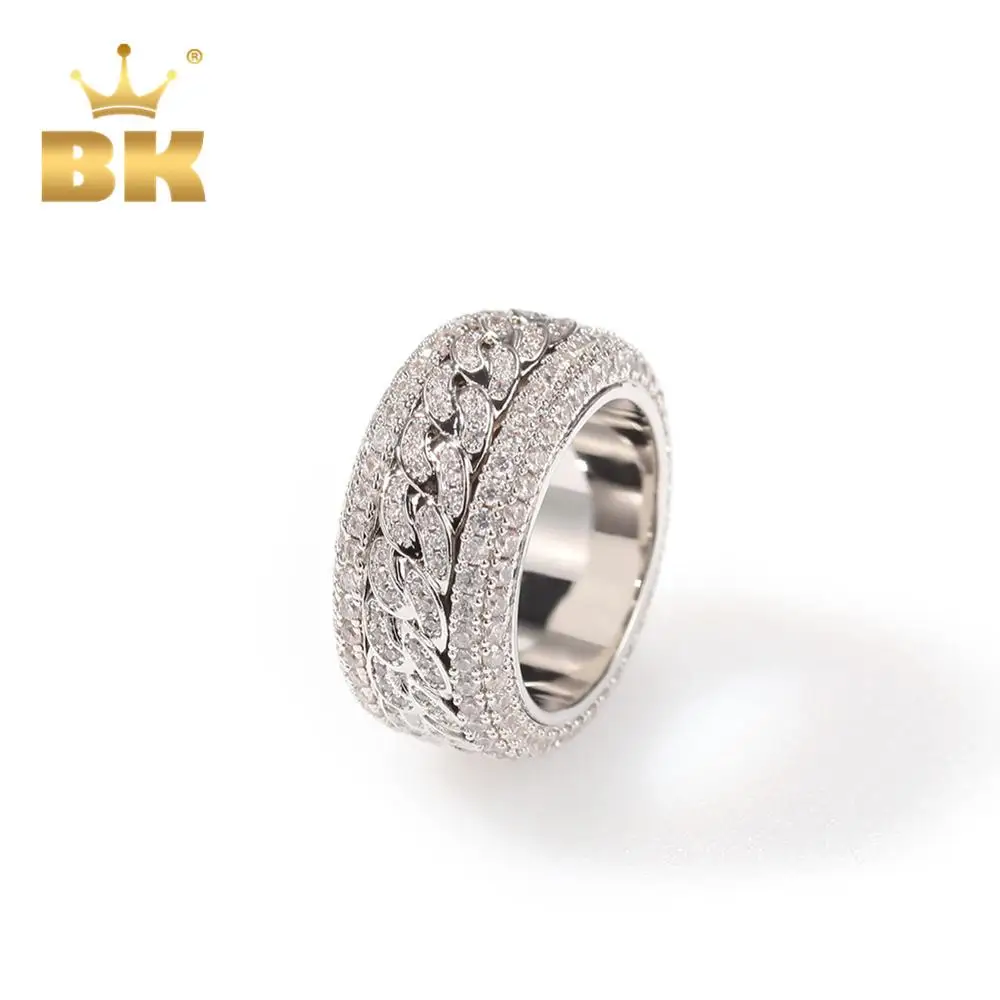 THE BLING KING Full Whirling Rings Multirow Cubic Zirconia Paved Simple Punk Engagement Ring Gifts Hiphop Jewelry
THE BLING KING Full Whirling Rings Multirow Cubic Zirconia Paved Simple Punk Engagement Ring Gifts Hiphop Jewelry