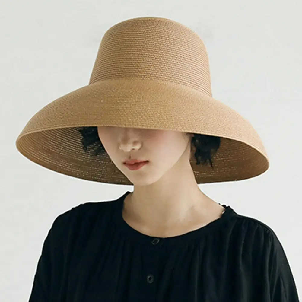 Women Sun Hat Wide Brim Anti-ultraviolet Foldable Solid Color Straw Hat Cap for Summer Hats шляпа женская летняя
Women Sun Hat Wide Brim Anti-ultraviolet Foldable Solid Color Straw Hat Cap for Summer Hats шляпа женская летняя