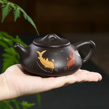Color handpainted yixing teapot undressed ore mud kung fu kettle zisha pot drinkware
Color handpainted yixing teapot undressed ore mud kung fu kettle zisha pot drinkware