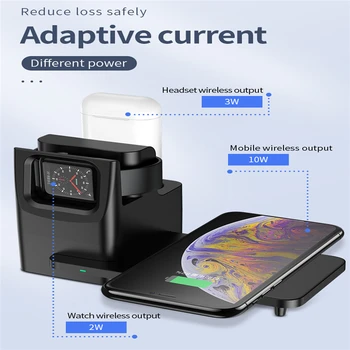 3 in 1 Wireless Fast Charger Charging Dock Stand for Apple Watch for iphnoe X for Airpods 1 2 Generation Earphones 2W 3W 10W Out
3 in 1 Wireless Fast Charger Charging Dock Stand for Apple Watch for iphnoe X for Airpods 1 2 Generation Earphones 2W 3W 10W Out