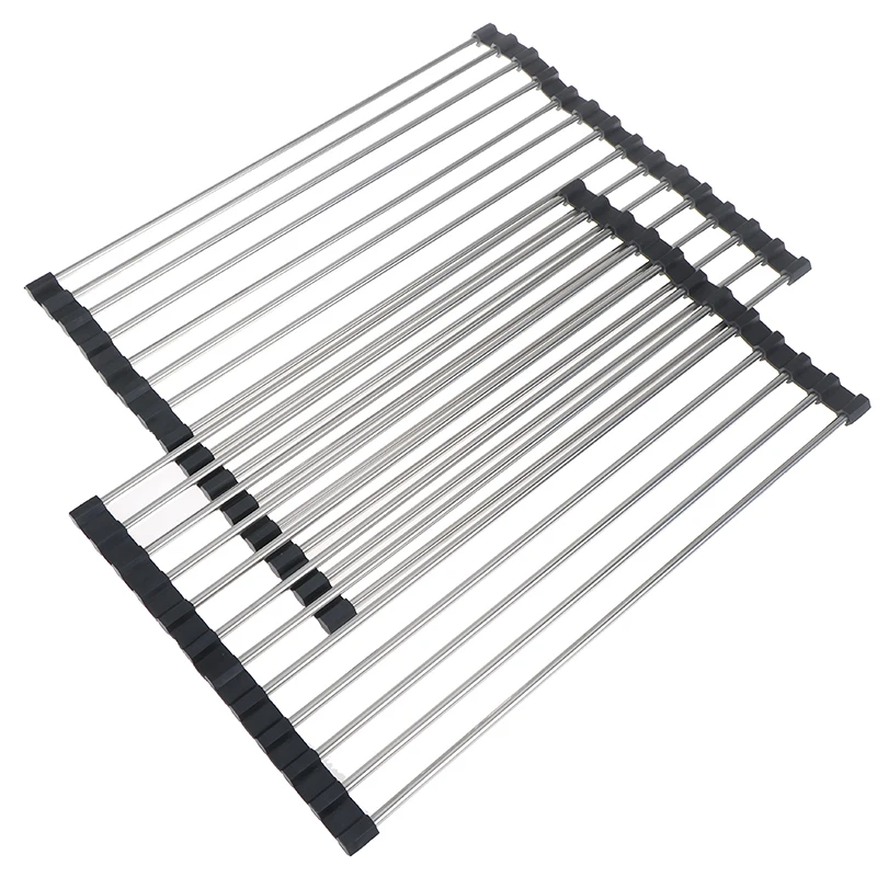 Kitchen Tube Folding Draining Rack Stainless Steel Non-Slip Dish Tableware Drying Racks Sink Storage Rack Kitchen Organizers
Kitchen Tube Folding Draining Rack Stainless Steel Non-Slip Dish Tableware Drying Racks Sink Storage Rack Kitchen Organizers