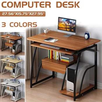 Modern Computer Desk Workstation Study Writing Table Home Office Furniture with Keyboard Drawer Bracket PC Metal 70x40x71CM
Modern Computer Desk Workstation Study Writing Table Home Office Furniture with Keyboard Drawer Bracket PC Metal 70x40x71CM