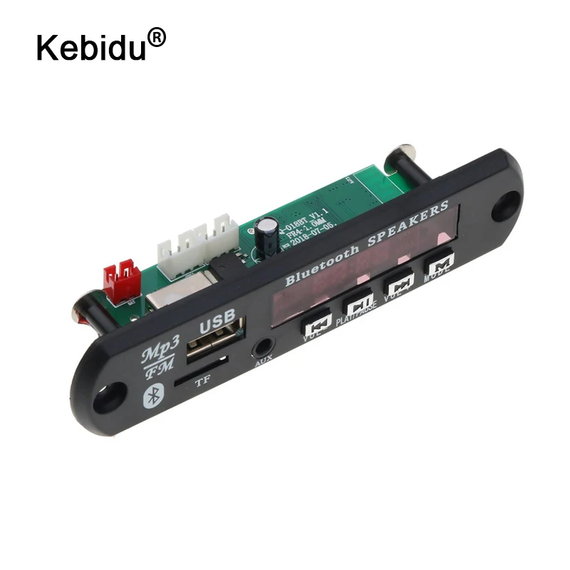 Kebidu 5 в беспроводной Bluetooth 12 MP3 WMA декодер плата с дистанционным управлением для