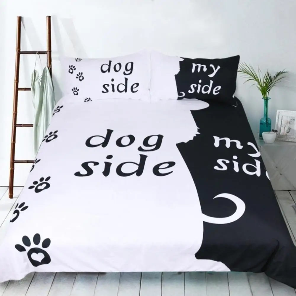 Black And White Simple Style 3D Print Comforter Bedding Set Duvet Covers Pillowcase Home Textile Queen King Size Luxury Cat
Black And White Simple Style 3D Print Comforter Bedding Set Duvet Covers Pillowcase Home Textile Queen King Size Luxury Cat