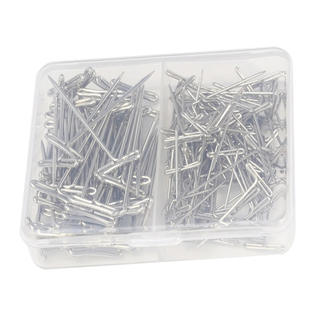 160Pcs T Pins for Blocking Knitting, Modelling and Crafts, Holding Wigs, Hair Extensions, Wig Making (1 Inch, 1.5 Inch) 160Pcs T Pins for Blocking Knitting, Modelling and Crafts, Holding Wigs, Hair Extensions, Wig Making (1 Inch, 1.5 Inch)