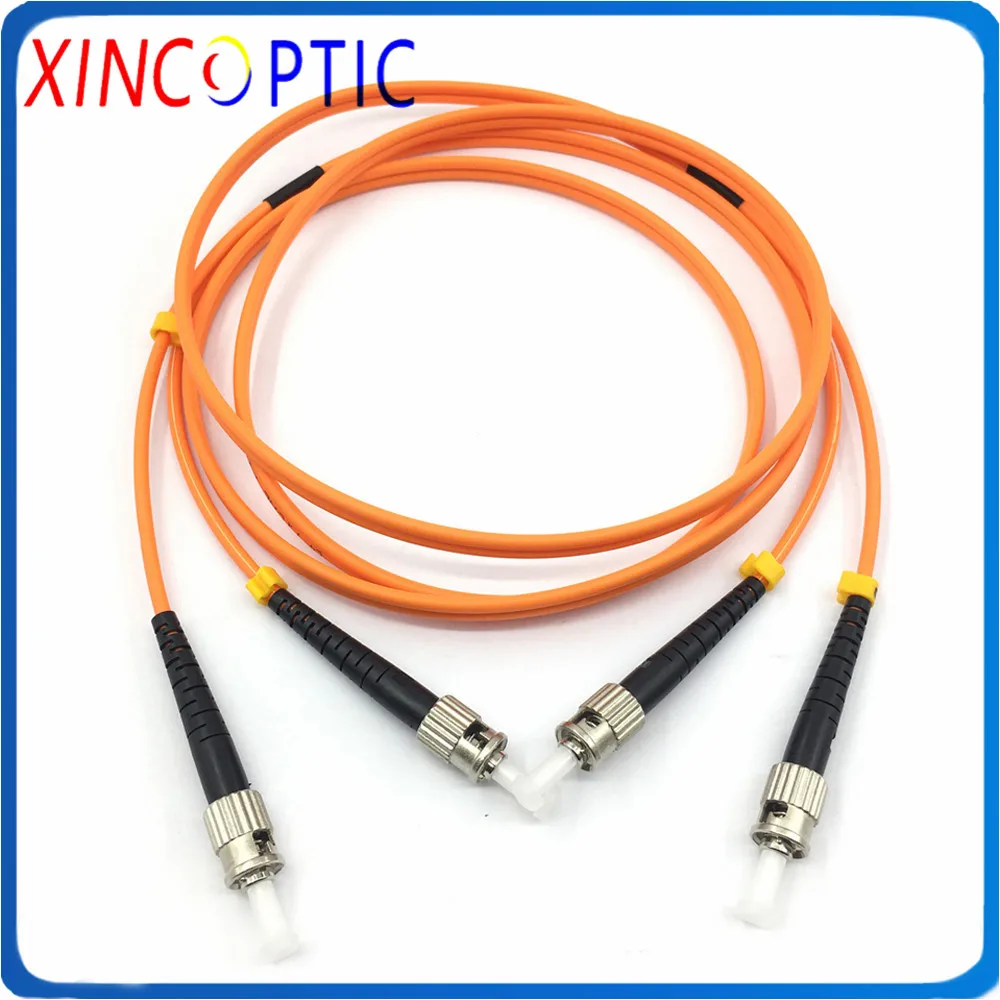 

MM 50/125 Duplex,3.0mm,1.5M,LSZH Jacket,ST/UPC-ST/SC/FC/LC Fiber Patch Cord,Multimode OM1 OM2 Dual Fiber Optic Cable Connector