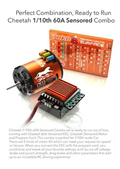 SkyRC Leopard 4000KV 8.5T 2P Sensored Brushless Motor+CS60 60A Brushless ESC+LED Program Card Combo Set for 1/10 1/12 RC Car
SkyRC Leopard 4000KV 8.5T 2P Sensored Brushless Motor+CS60 60A Brushless ESC+LED Program Card Combo Set for 1/10 1/12 RC Car
