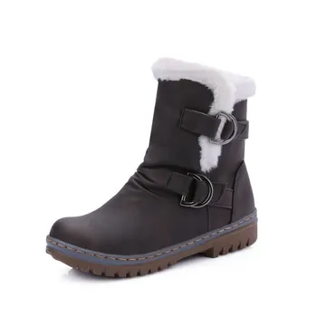 Fashion Winter Boots Women Snow Boots Flat Heels Winter Shoes Warm Fur Boot Mid-Calf Spring Autumn Women's Shoes Plus Size 
Fashion Winter Boots Women Snow Boots Flat Heels Winter Shoes Warm Fur Boot Mid-Calf Spring Autumn Women's Shoes Plus Size