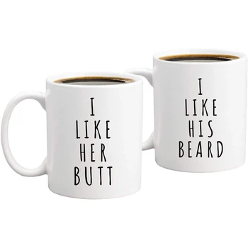 2 Pieces Mug I Like His Beard, I Like Her Butt Couples Funny Coffee Mug Couples Gift Tea Milk Cup Mugs
2 Pieces Mug I Like His Beard, I Like Her Butt Couples Funny Coffee Mug Couples Gift Tea Milk Cup Mugs