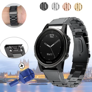 Classic metal for Garmin Fenix 6S 6 6XPro Quick Release strap bracelet for Fenix 5 5S 5XPlus 3HR 20 22 26mm Replace Watchband
Classic metal for Garmin Fenix 6S 6 6XPro Quick Release strap bracelet for Fenix 5 5S 5XPlus 3HR 20 22 26mm Replace Watchband
