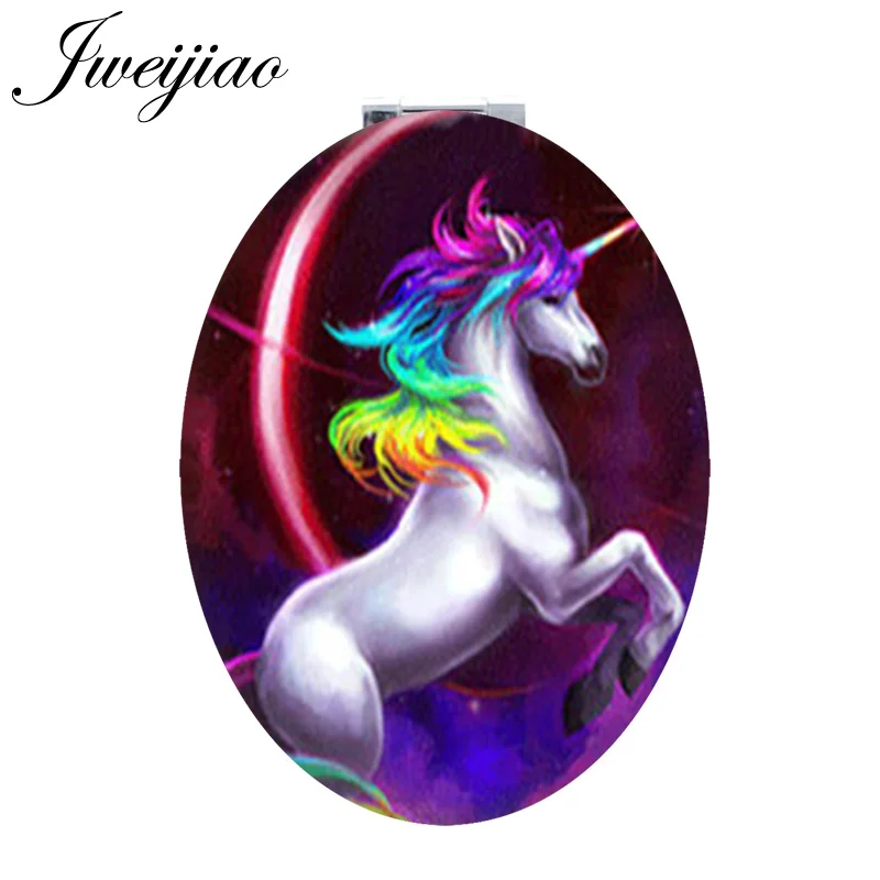 JWEIJIAO colorful unicorn horse Leather Oval makeup Compact mirrors vintage cute Legend animal Magnifier espejo for boys C678
JWEIJIAO colorful unicorn horse Leather Oval makeup Compact mirrors vintage cute Legend animal Magnifier espejo for boys C678