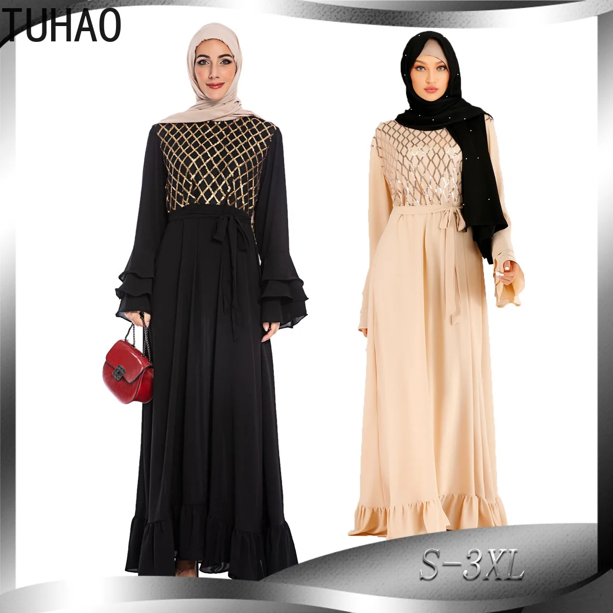 TUHAO Autumn Muslim Vintage Abaya Long Sleeve Sequined Elegant Party Dresses Elegant Women Long Dress Ramadan Robe Islamic WM15
TUHAO Autumn Muslim Vintage Abaya Long Sleeve Sequined Elegant Party Dresses Elegant Women Long Dress Ramadan Robe Islamic WM15