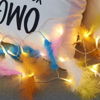 1.5M 10 Lights LED Lights With Feathers Battery Lights Led Lights String Christmas Wedding Home Decoration Fairy Light String
1.5M 10 Lights LED Lights With Feathers Battery Lights Led Lights String Christmas Wedding Home Decoration Fairy Light String
