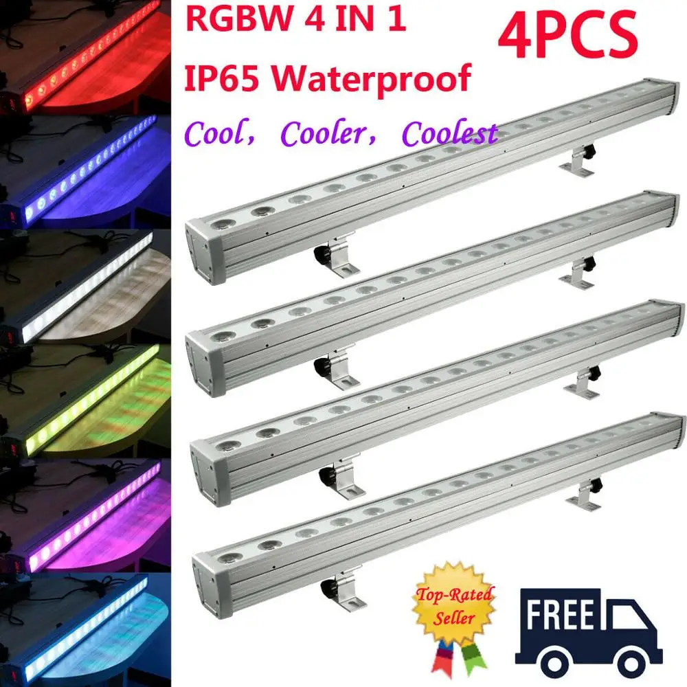 4x RGBW 18LED Wall Wash Light Bar IP65 DMX512 Stage Show Light Outdoor Party US
4x RGBW 18LED Wall Wash Light Bar IP65 DMX512 Stage Show Light Outdoor Party US