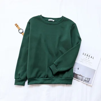 2020 Fashion Loose Pullover Sweatshirt Casual Solid Color Women's Sweatshirt
2020 Fashion Loose Pullover Sweatshirt Casual Solid Color Women's Sweatshirt