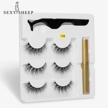 3 Pairs Magic Eyeliner Eyelash No Magnet No Glue Eyeliner Comes With Sticky Hand False Eyelash Makeup Tool
3 Pairs Magic Eyeliner Eyelash No Magnet No Glue Eyeliner Comes With Sticky Hand False Eyelash Makeup Tool