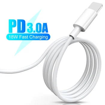 18W 3A PD Type C to Lighting Fast Charging Cable for iPhone XR XS X PD Quick Charge Charger for Macbook Sync Cord USB C Cable
18W 3A PD Type C to Lighting Fast Charging Cable for iPhone XR XS X PD Quick Charge Charger for Macbook Sync Cord USB C Cable