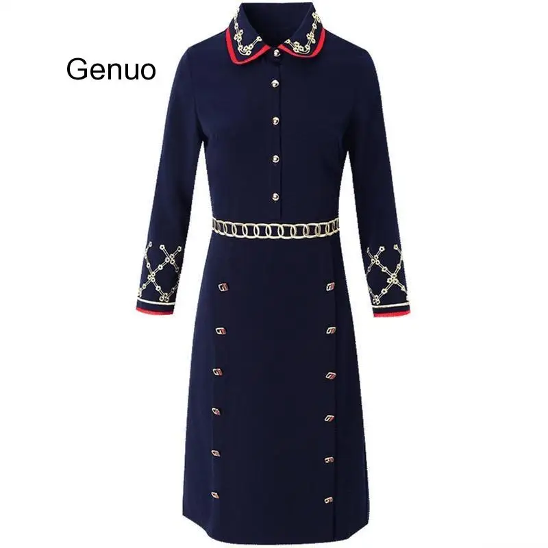Blue Elegant Embroidered Dress Women Plus Size Long Sleeve OL Style Vintage Party A-line Dresses 2020 Autumn Vestidos Mujer
Blue Elegant Embroidered Dress Women Plus Size Long Sleeve OL Style Vintage Party A-line Dresses 2020 Autumn Vestidos Mujer