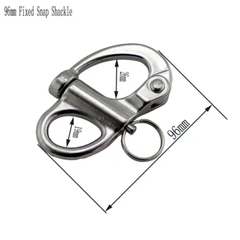 96mm Stainless Steel Fixed Snap Anchor Shackle Rigging Silver Fixed Eye Bail with Eye Ring for Sailboat
96mm Stainless Steel Fixed Snap Anchor Shackle Rigging Silver Fixed Eye Bail with Eye Ring for Sailboat