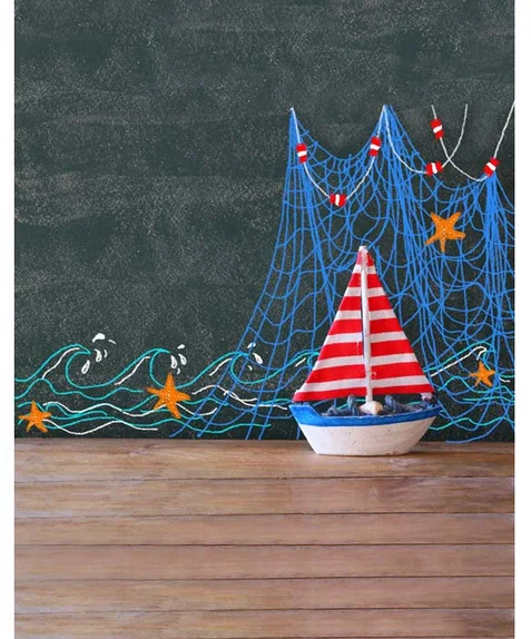5x7FT Dark Gray Concrete Wall Fishing Net Cartoon Sail Ship Wave Custom Photo Studio Backdrops Backgrounds Vinyl 220cm x 150cm
5x7FT Dark Gray Concrete Wall Fishing Net Cartoon Sail Ship Wave Custom Photo Studio Backdrops Backgrounds Vinyl 220cm x 150cm