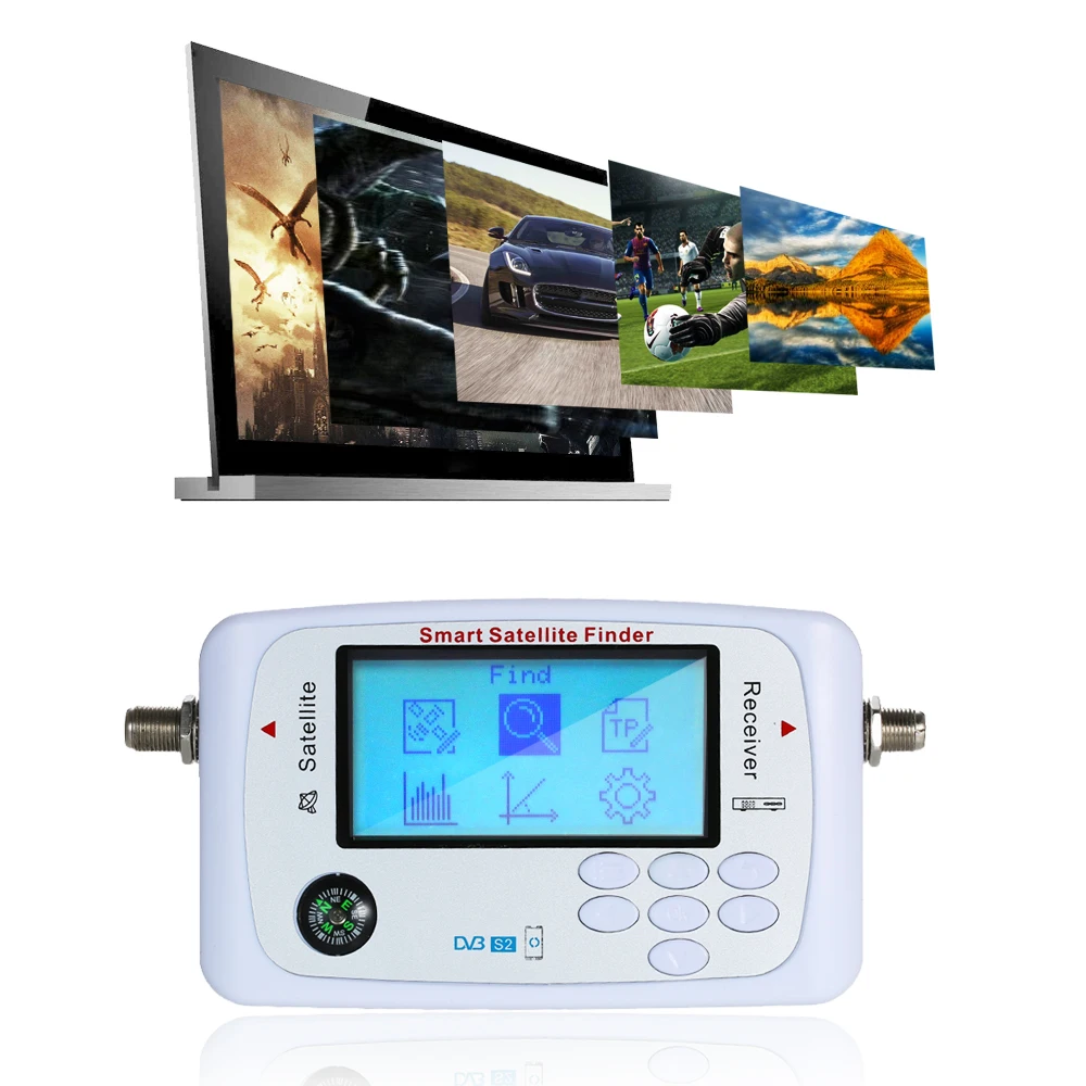Hot New Mini Digital Smart Satellite Signal Finder Meter with LCD Display Digital Satfinder with Compass Supports APP Control
Hot New Mini Digital Smart Satellite Signal Finder Meter with LCD Display Digital Satfinder with Compass Supports APP Control