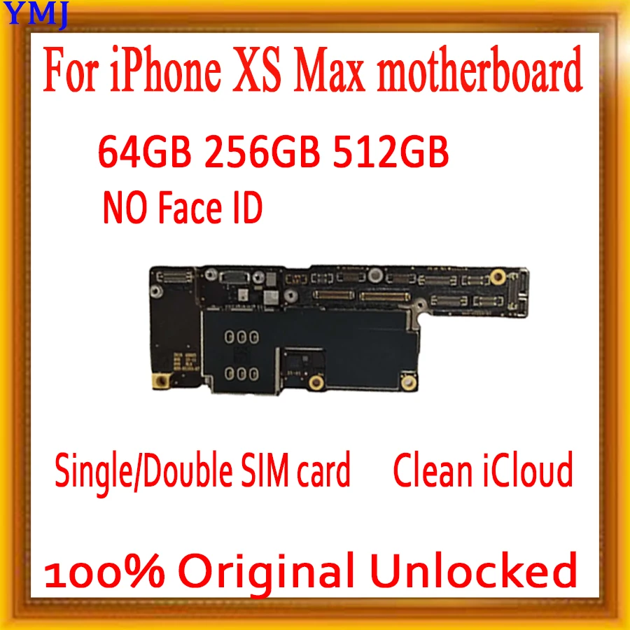 Free iCloud For iPhone XS MAX Motherboard Without NO Face ID 100% Original Unlocked Main Logic Board Good Tested With Chips
Free iCloud For iPhone XS MAX Motherboard Without NO Face ID 100% Original Unlocked Main Logic Board Good Tested With Chips