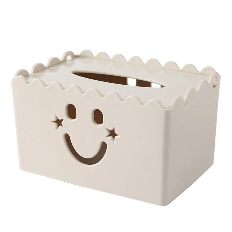 Smiley Face Tissue Box Solid Color Napkin Paper Holder Square Shape Plastic Tissue Case Home Kitchen Paper Holder Storage Box Be
Smiley Face Tissue Box Solid Color Napkin Paper Holder Square Shape Plastic Tissue Case Home Kitchen Paper Holder Storage Box Be