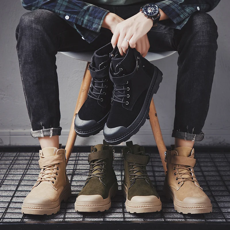 2019 new autumn and winter Martin boots men's high-top casual Korean version of the trend of wild tooling sand color British ret
2019 new autumn and winter Martin boots men's high-top casual Korean version of the trend of wild tooling sand color British ret