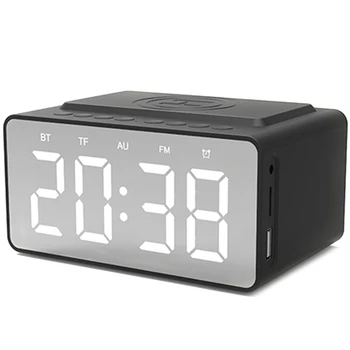 Design Digital Led Alarm Clock with Wireless Charger Household Bluetooth Speaker Clock Desktop Mirror Led Clock
Design Digital Led Alarm Clock with Wireless Charger Household Bluetooth Speaker Clock Desktop Mirror Led Clock