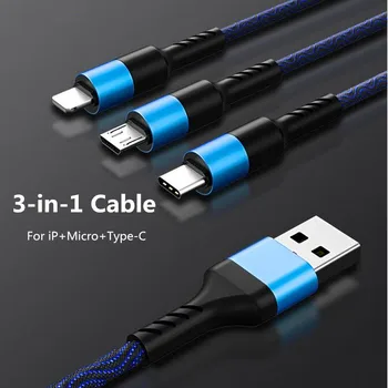 3 in 1 Data Transfer Cable 5A Super Fast Charging Mobile Phone Cables USB Charger Cable Compatible for iPhone/ Samsung/ Android
3 in 1 Data Transfer Cable 5A Super Fast Charging Mobile Phone Cables USB Charger Cable Compatible for iPhone/ Samsung/ Android