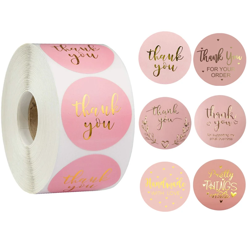 Round Pink Lables Thank You Stickers With Gold Foil Thank You for Supporting My Small Business Stickers Birthday Party 500PCS
Round Pink Lables Thank You Stickers With Gold Foil Thank You for Supporting My Small Business Stickers Birthday Party 500PCS