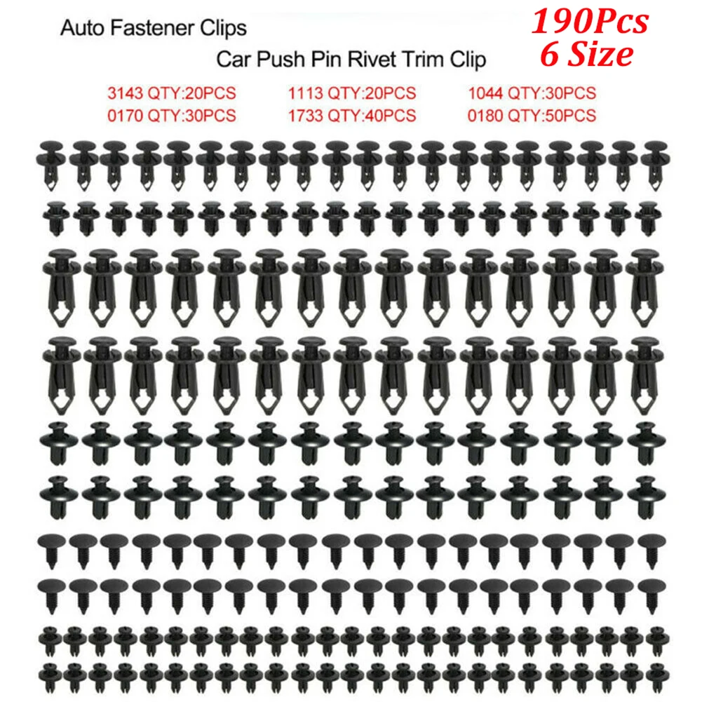 190Pcs Car Fastener Plastic Fastener Rivet Interior Accessories For Ford Focus 2 Ford Mondeo Mk4 Bmw E46 Vw T5 Rivet Trim Clips
190Pcs Car Fastener Plastic Fastener Rivet Interior Accessories For Ford Focus 2 Ford Mondeo Mk4 Bmw E46 Vw T5 Rivet Trim Clips