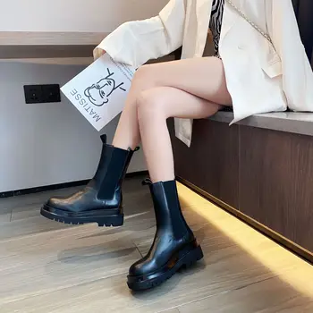 and winter new women's British wind net all leather boots autumn red short boots, ChElSEY thick bottom chimney
and winter new women's British wind net all leather boots autumn red short boots, ChElSEY thick bottom chimney