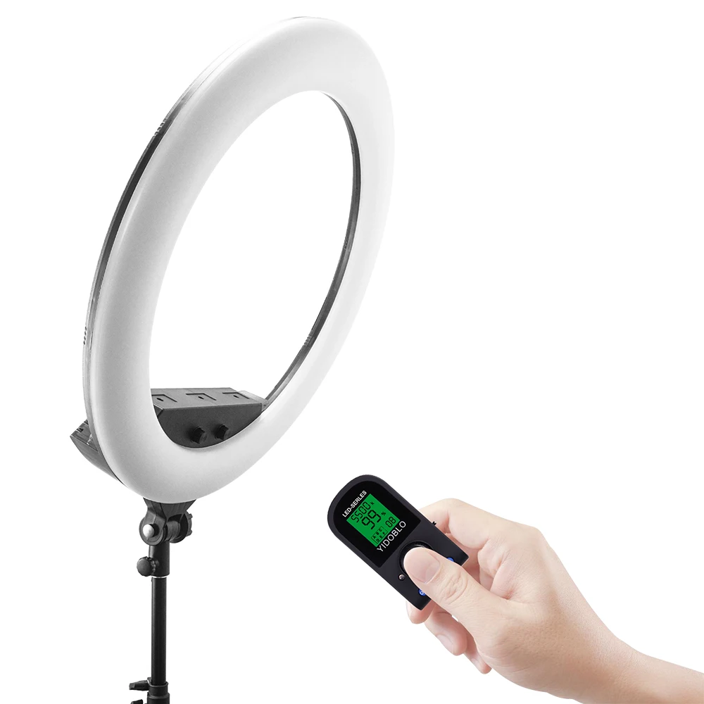 Yidoblo FE-640II 22inch Ring Light Lamp 100w Cold Light Warm Photography Lighting 3200K-5500K for Photo Studio Video Fill Light Yidoblo FE-640II 22inch Ring Light Lamp 100w Cold Light Warm Photography Lighting 3200K-5500K for Photo Studio Video Fill Light