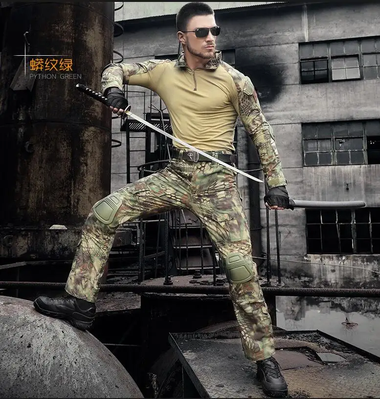 Unisex Frogman Camouflage Uniform Military Combat Camo Clothes Hunting Shooting CS Ghillie Suit
Unisex Frogman Camouflage Uniform Military Combat Camo Clothes Hunting Shooting CS Ghillie Suit