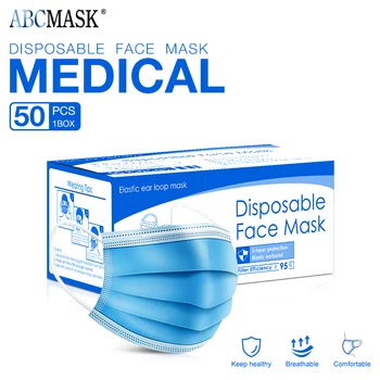 1/50pcs Medical Disposable Face Mouth Masks Non-Woven Face Masks 3 Layers Filter Earloop Surgical Mask Breathable Cover Masks
1/50pcs Medical Disposable Face Mouth Masks Non-Woven Face Masks 3 Layers Filter Earloop Surgical Mask Breathable Cover Masks