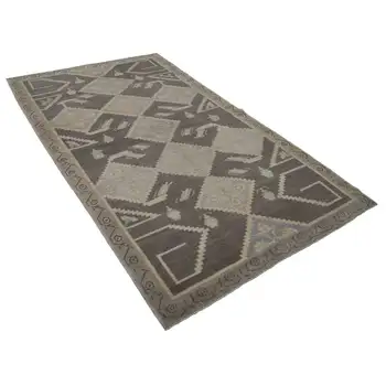 144x244 Cm Beige Handmade Vintage Anatolian Rug-5x8 Ft
144x244 Cm Beige Handmade Vintage Anatolian Rug-5x8 Ft