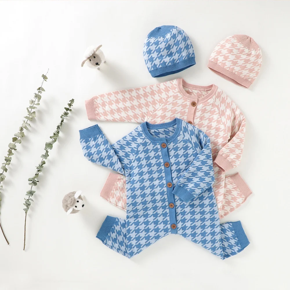 Bobora Baby Boys Girls Sweater Knitted Romper Bodysuit Jumpsuit Clothes Outfits with Warm Hat Set Bobora Baby Boys Girls Sweater Knitted Romper Bodysuit Jumpsuit Clothes Outfits with Warm Hat Set