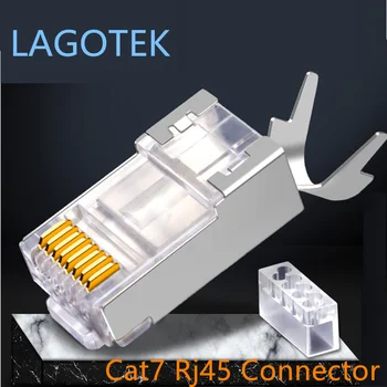 100PCS/lot RJ45 Connector Network Cable Connector Cat6a Cat7 RJ45 plug shielded FTP 8P8C Network Crimp Connectors 1.3mm
100PCS/lot RJ45 Connector Network Cable Connector Cat6a Cat7 RJ45 plug shielded FTP 8P8C Network Crimp Connectors 1.3mm