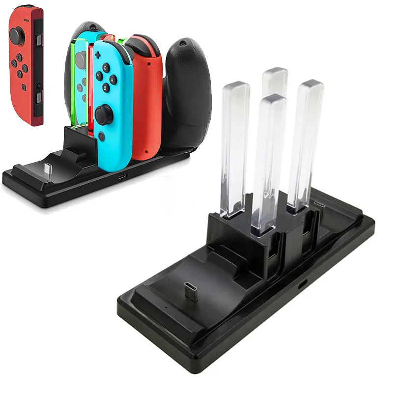 6 in 1 Switch Controller Charger for Nintendo Nintend Switch Joy-Cons Charging Dock Station with 6 Charging Dock LED indication
6 in 1 Switch Controller Charger for Nintendo Nintend Switch Joy-Cons Charging Dock Station with 6 Charging Dock LED indication