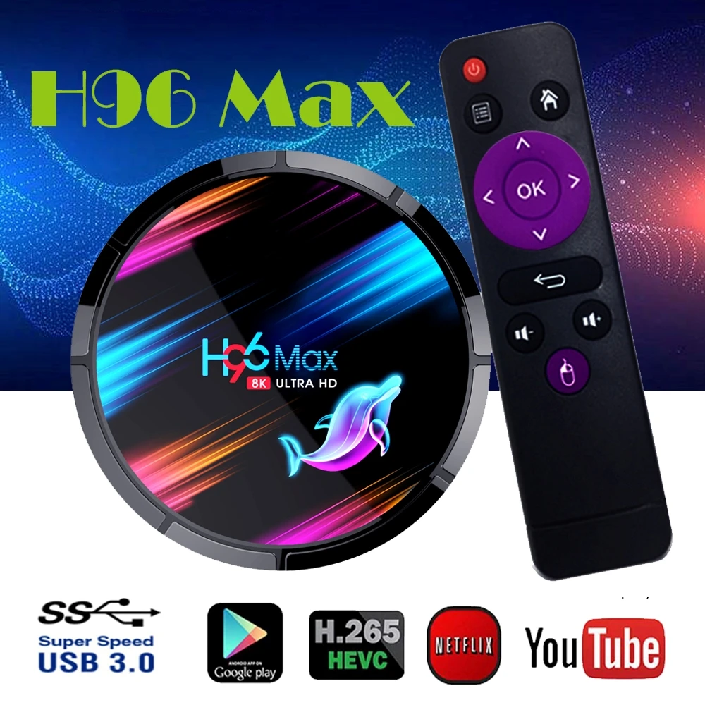 H96 max x3 Smart TV Box Android 9.0 Amlogic S905X3 8K Video Decoding smart box 4GB 64GB 8K Media Player 2.4G/5G WiFi Set Top Box
H96 max x3 Smart TV Box Android 9.0 Amlogic S905X3 8K Video Decoding smart box 4GB 64GB 8K Media Player 2.4G/5G WiFi Set Top Box