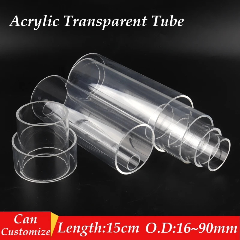 OD 16~90mm Transparent Acrylic Tube Aquarium Fish Tank Supplies Plexiglass Water Supply Pipe Garden Watering Fittings 15cm Long
OD 16~90mm Transparent Acrylic Tube Aquarium Fish Tank Supplies Plexiglass Water Supply Pipe Garden Watering Fittings 15cm Long